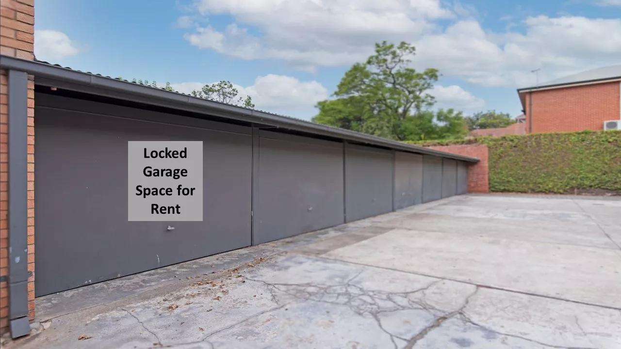 Parking For Rent - Locked Garage Space For Rent On Kensington Road Toorak Gardens / Norwood 