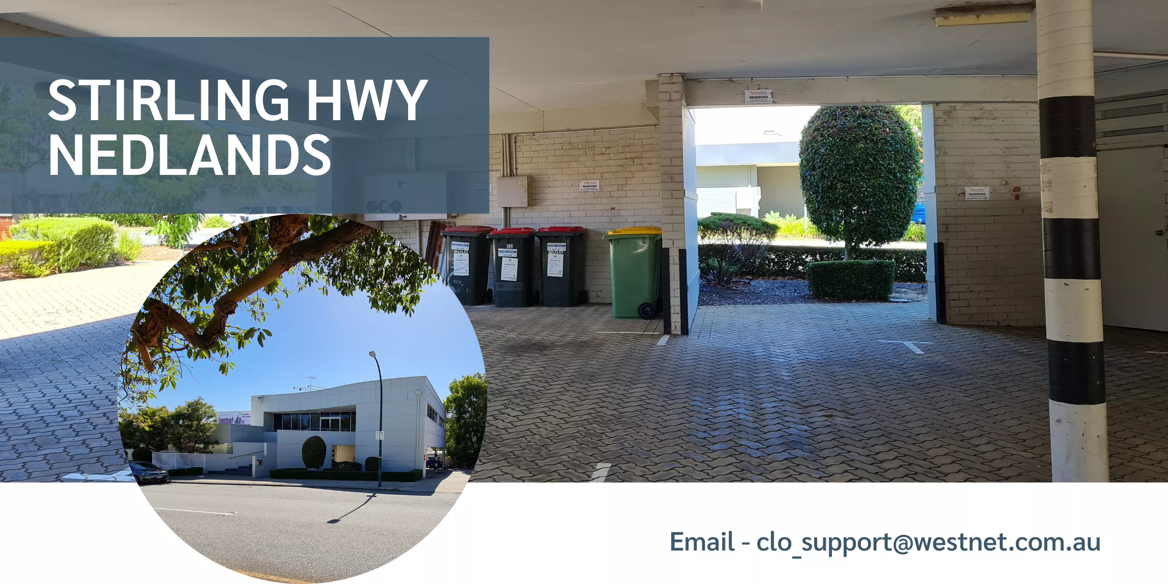 Nedlands -stirling Hwy - Under Cover Car Bay For Rent – Bus Stops Right Outside The Building 