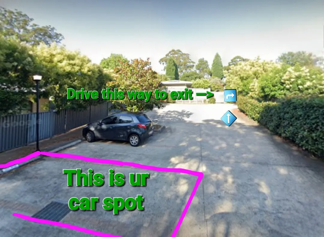 Safe Outdoor Car Space In Residential Lot Off The Street