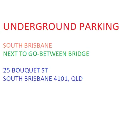 Parking For Rent - South Brisbane, Flexible Term, Next To Go Between Bridge